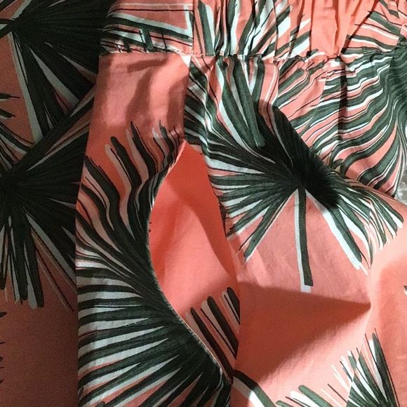 A NEW DAY Skirt Pockets Full Pull On Apricot W/Green Size Small - Picture 3 of 4